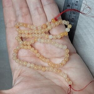 4mm Peachy Agate 15-inch Strand #9